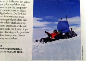 Bild från Vita bandet 30 dagar publicerad i tidningen Turist.