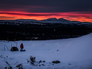 Solnedgång över Rendalssölen. Foto: David Erixon