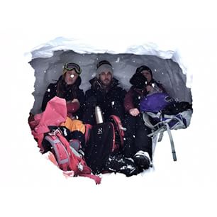 "Welcome to our cabin, kind of!"