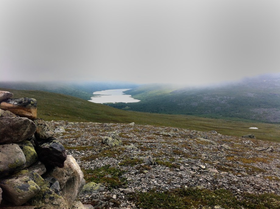 Utsikten över Grövelsjöns norra delar.
