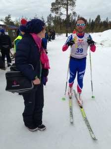 Jag får suveränt stöd under loppet vilket ger mycket energi.
